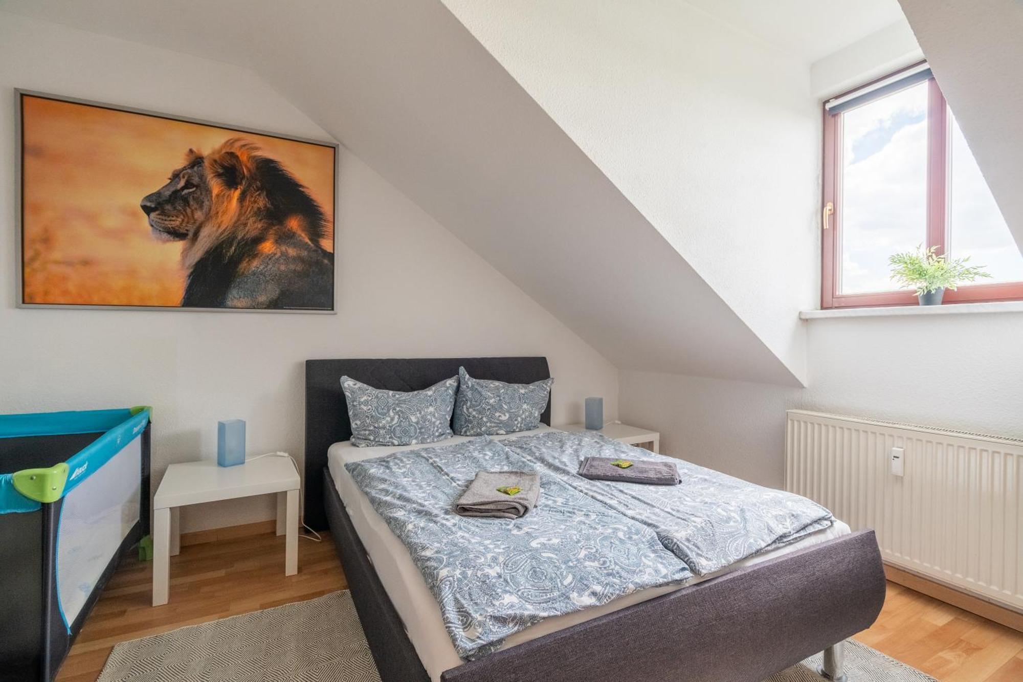 Gemuetliche Dachgeschosswohnung -Waldstrassenviertel Leipzig Eksteriør billede